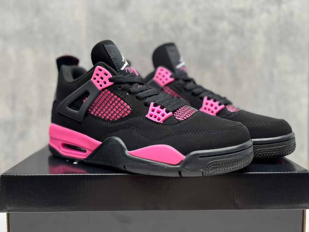 Women's Air Jordan 4 Retro Black Pink